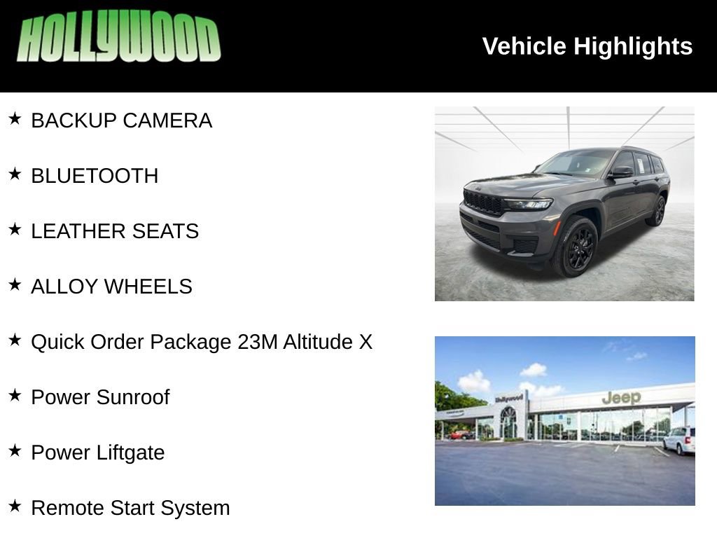 Used 2024 Jeep Grand Cherokee L Altitude AWD/4WD image 3