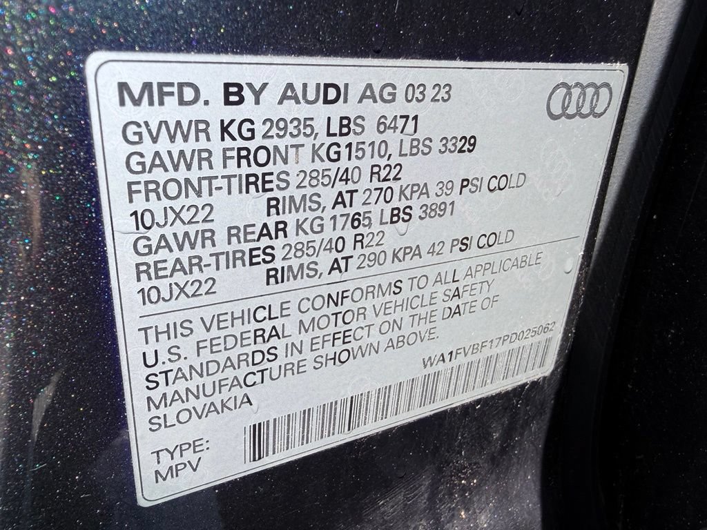 Used 2023 Audi Q8 Prestige w/ Prestige Package AWD/4WD image 37