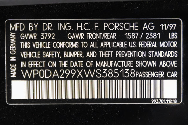 Used 1998 Porsche 911 Targa RWD image 93