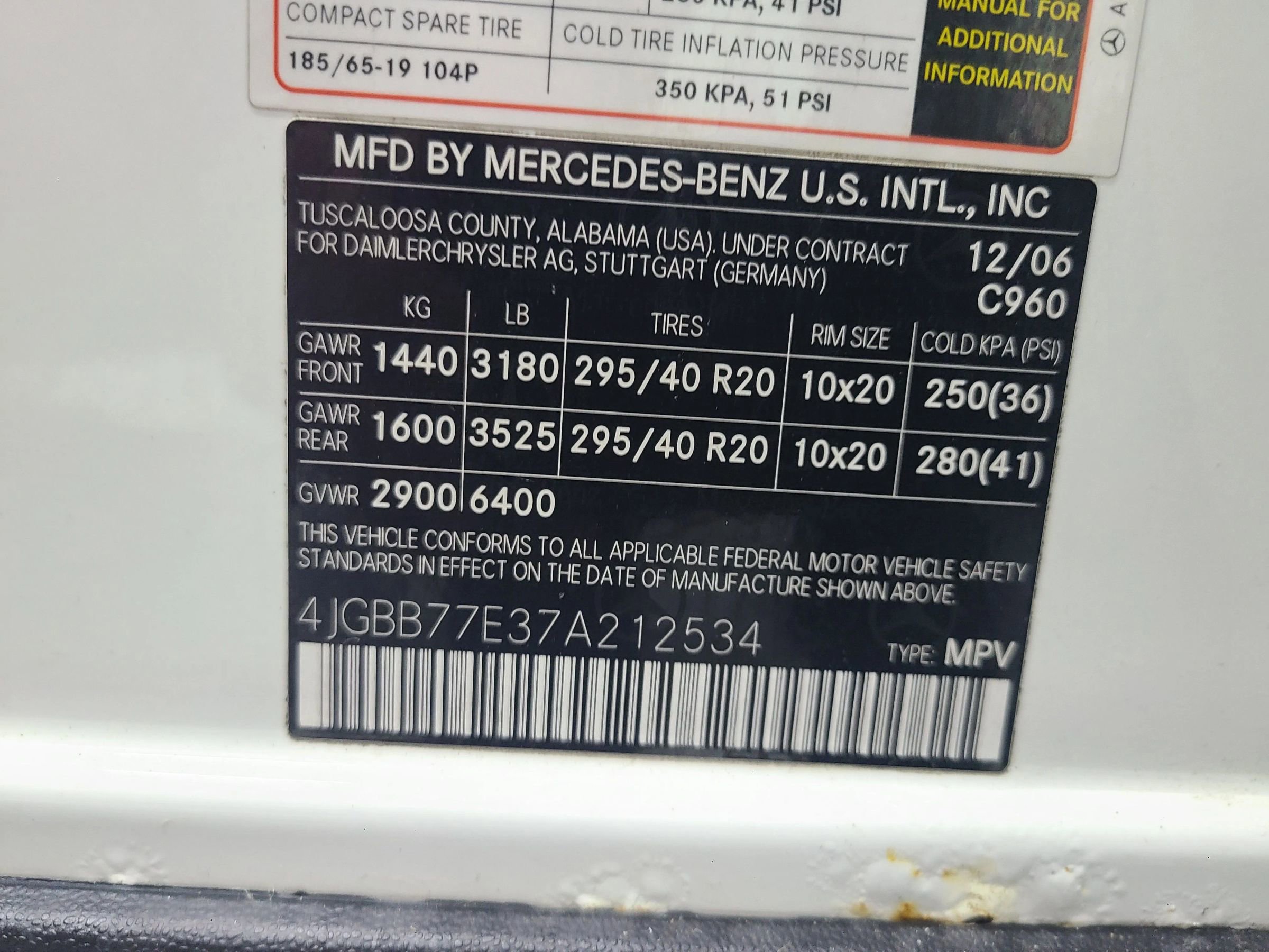 Used 2007 Mercedes-Benz ML 63 AMG 4MATIC image 3