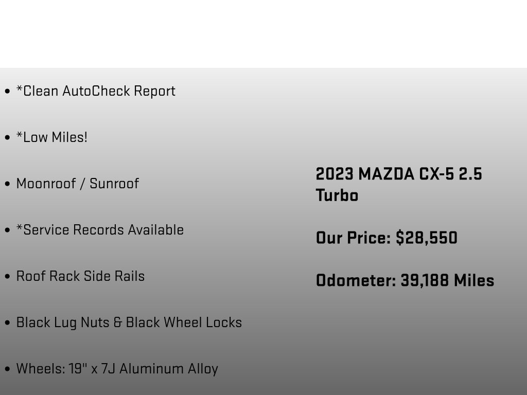 Used 2023 MAZDA CX-5 AWD 2.5 Turbo image 12