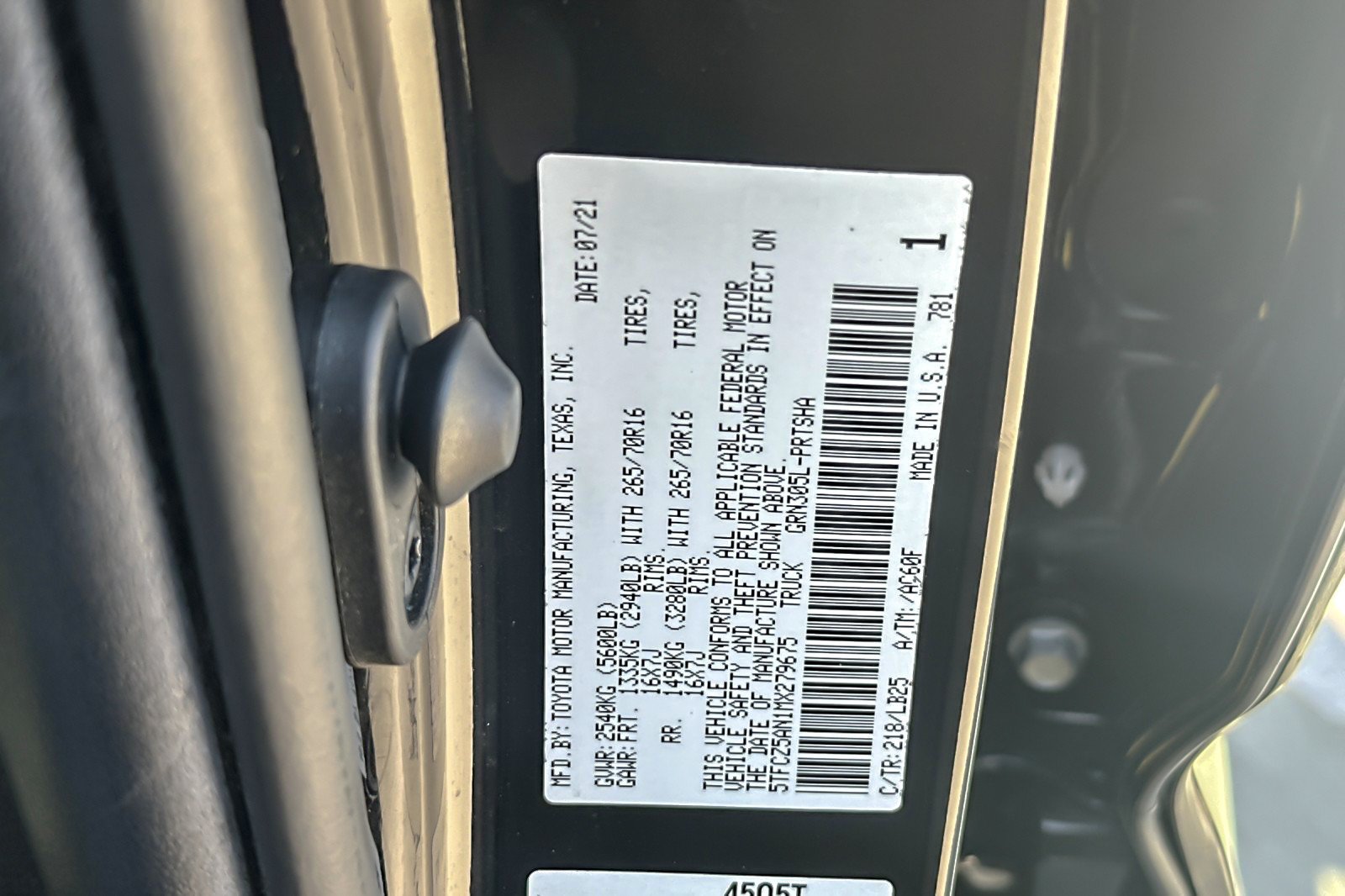 Certified 2021 Toyota Tacoma TRD Pro AWD/4WD image 27