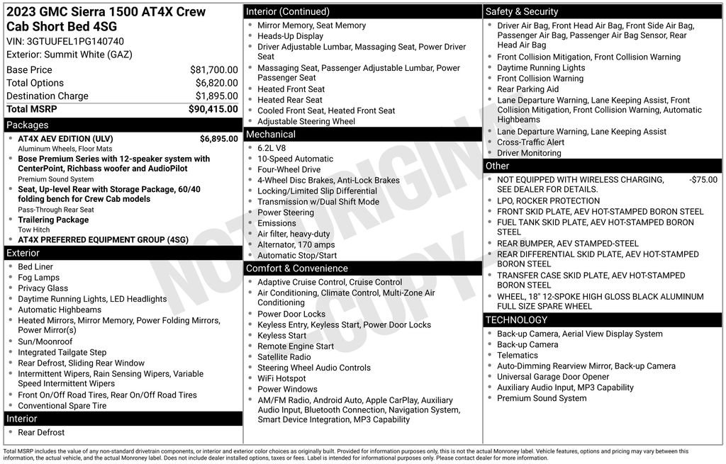 Certified 2023 GMC Sierra 1500 AT4X w/ AT4X AEV Edition AWD/4WD image 4