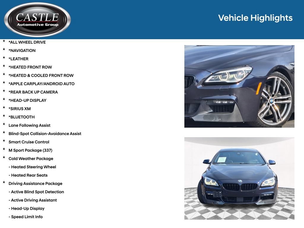 Used 2018 BMW 650i Gran Coupe xDrive w/ Executive Package AWD/4WD image 3