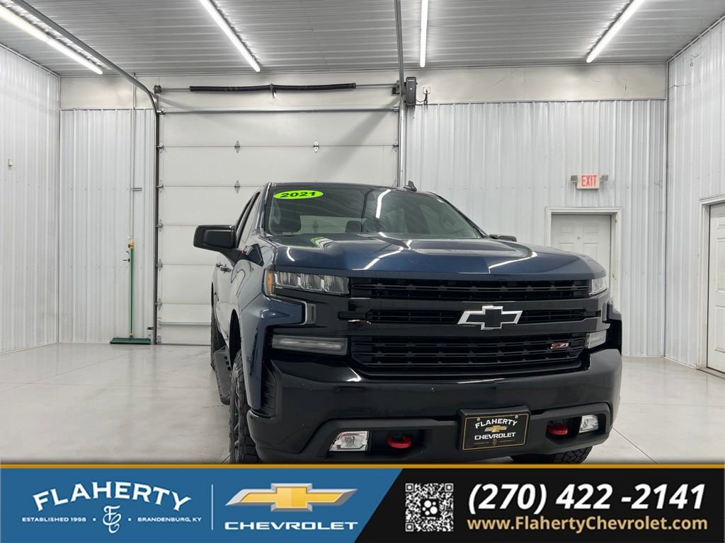 Used 2021 Chevrolet Silverado 1500 LT Trail Boss w/ Bed Protection Package AWD/4WD image 1