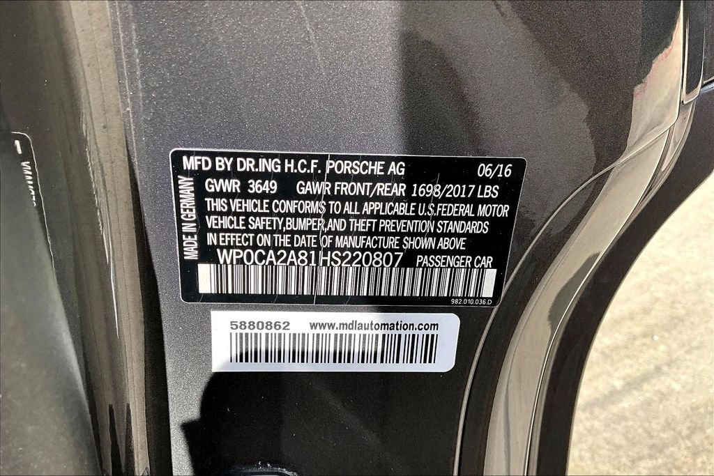 Used 2017 Porsche 718 Boxster RWD image 41
