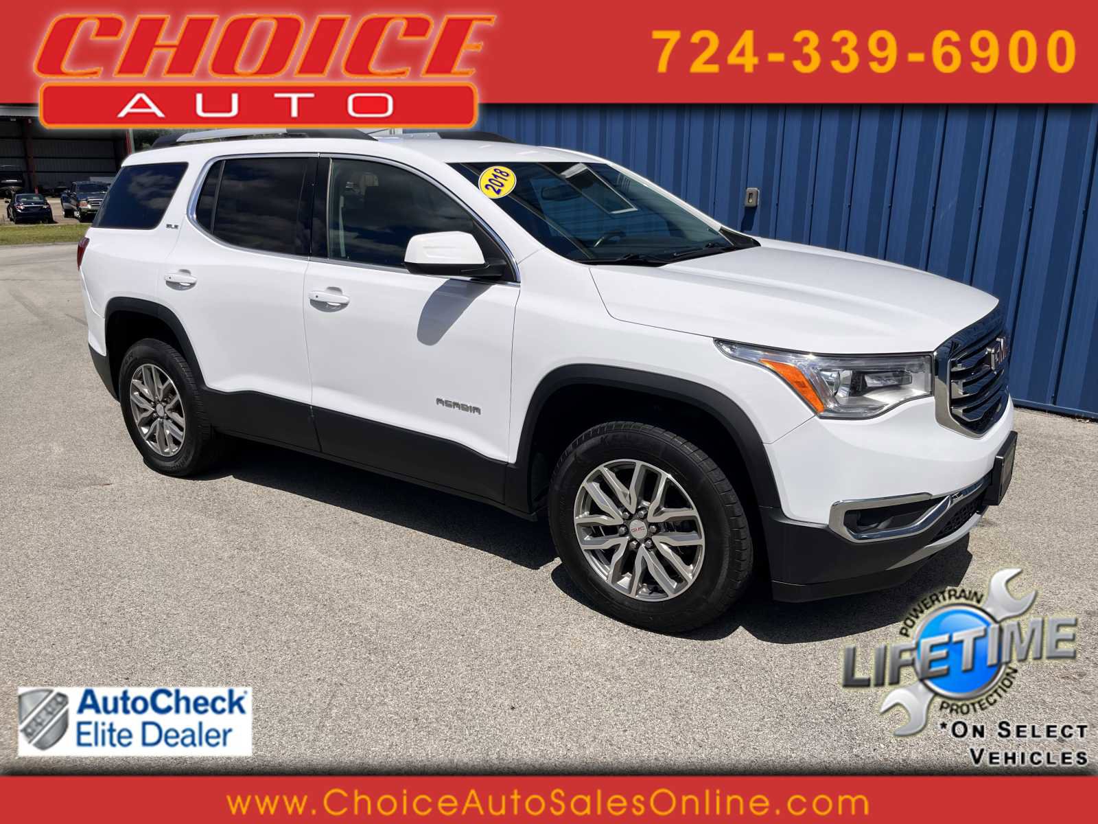 Used 2018 GMC Acadia SLE