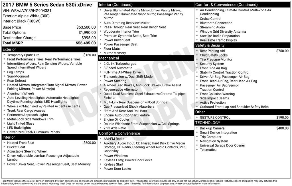 Used 2017 BMW 530i xDrive image 24