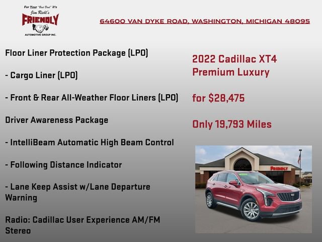 Used 2022 Cadillac XT4 Premium Luxury w/ Driver Awareness Package AWD/4WD image 15