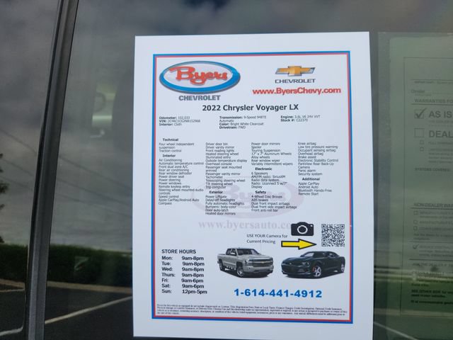 Used 2022 Chrysler Voyager LX FWD image 12
