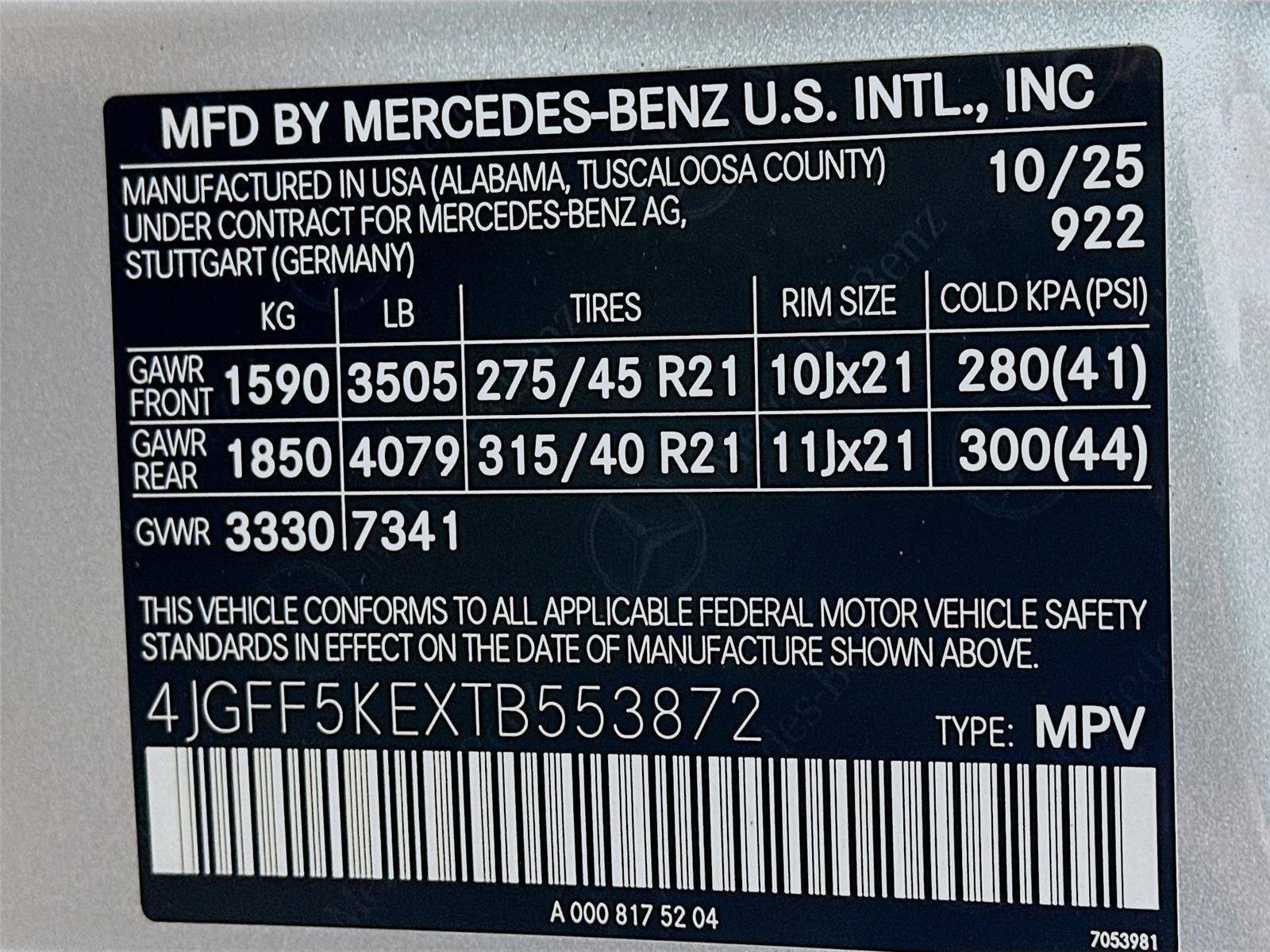 Certified 2026 Mercedes-Benz GLS 450 4MATIC image 45
