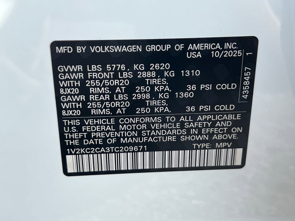 New 2026 Volkswagen Atlas Cross Sport SE image 31