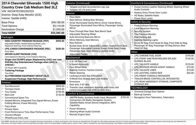 Used 2014 Chevrolet Silverado 1500 High Country w/ High Country Premium Package image 15