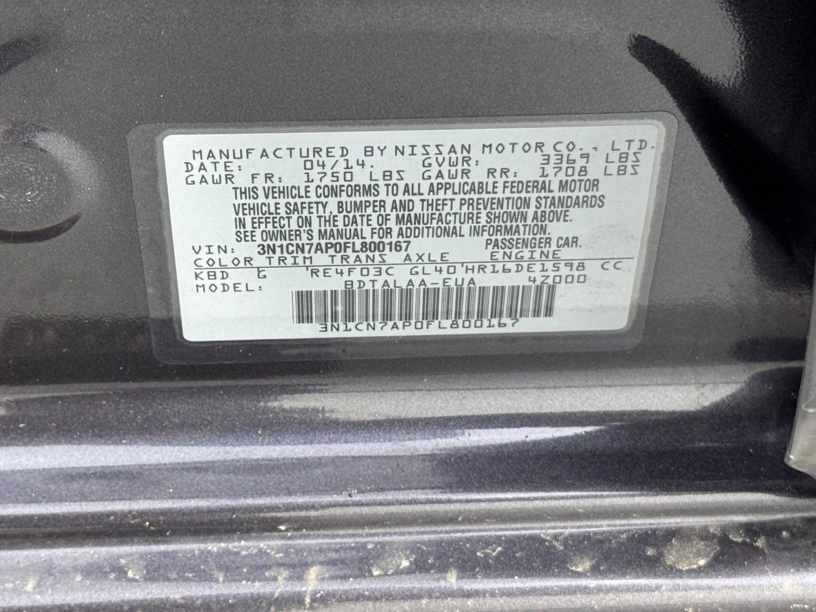Used 2015 Nissan Versa S image 31