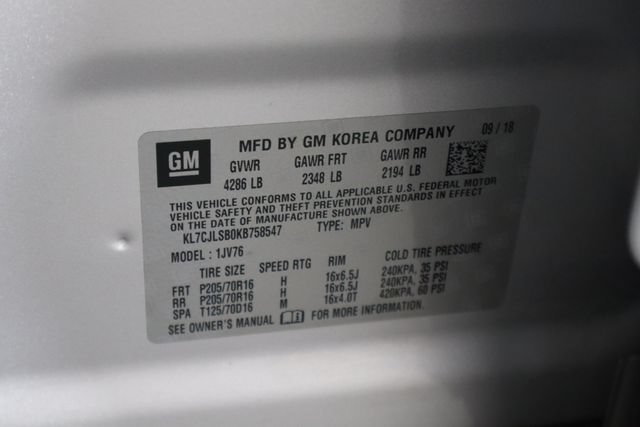Used 2019 Chevrolet Trax LT w/ LT Convenience Package FWD image 35