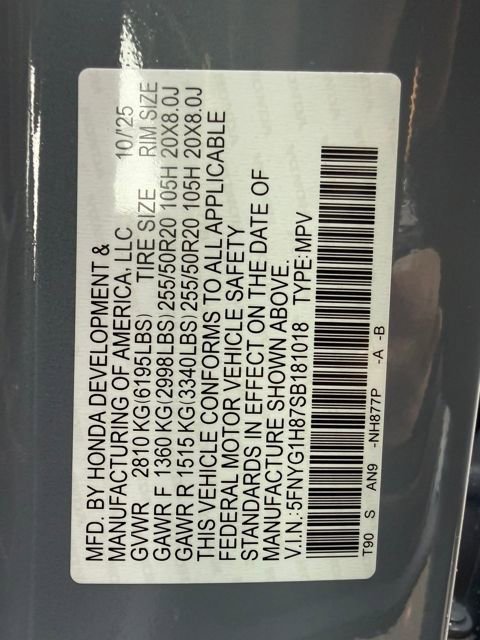 New 2025 Honda Pilot Elite image 17