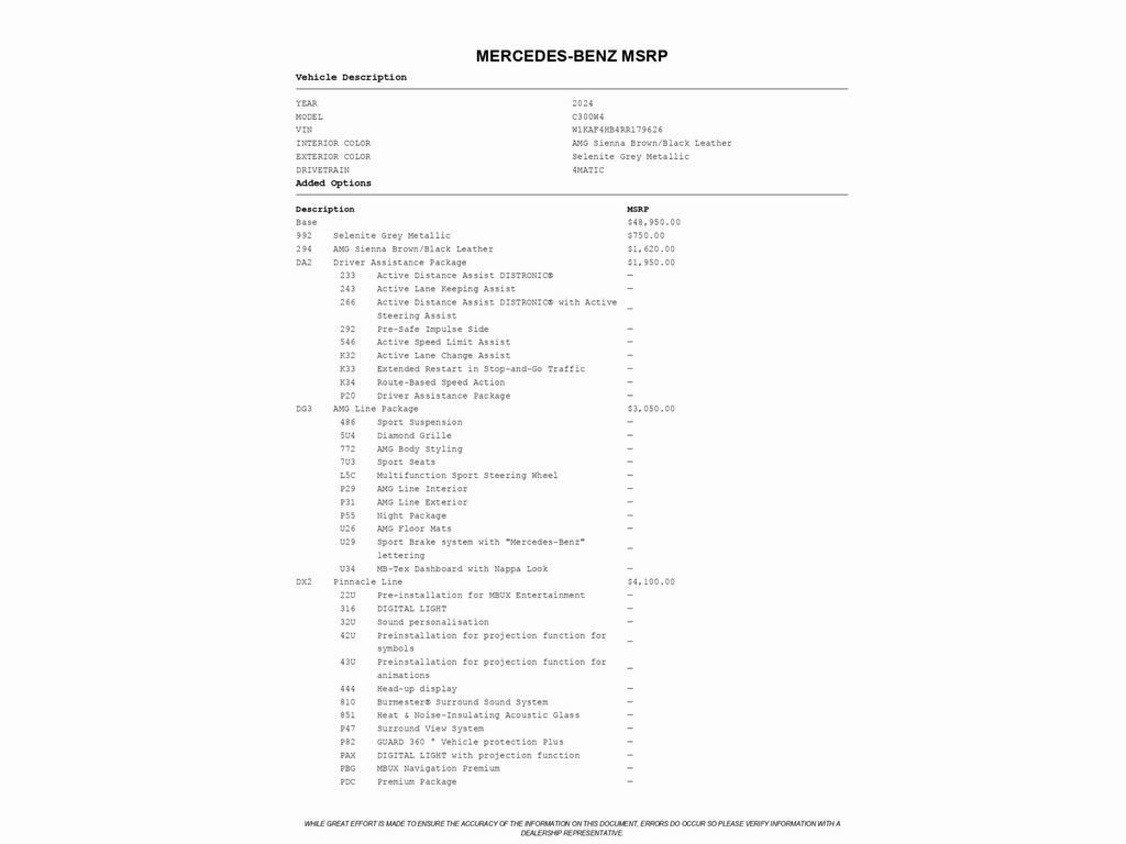 Used 2024 Mercedes-Benz C 300 4MATIC Sedan image 2