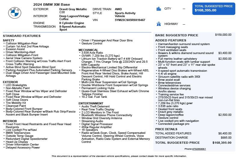 Used 2024 BMW XM image 3