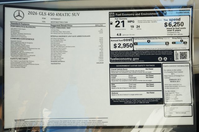 New 2026 Mercedes-Benz GLS 450 4MATIC image 33