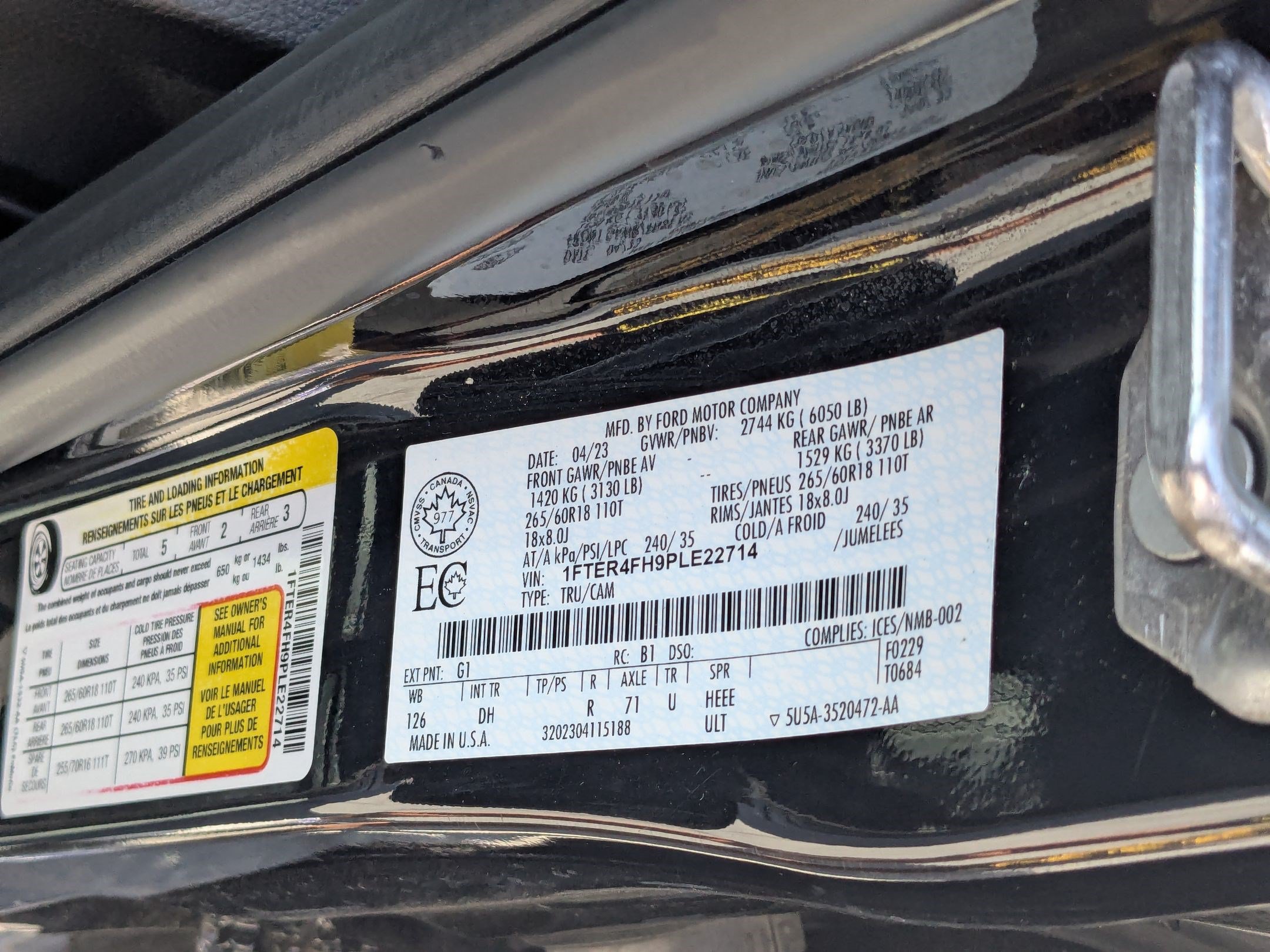 Used 2023 Ford Ranger Lariat w/ Equipment Group 501A High AWD/4WD image 36
