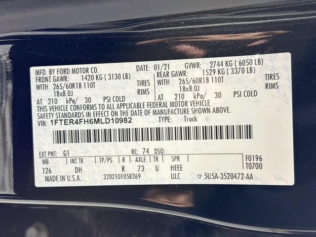 Used 2021 Ford Ranger Lariat w/ Equipment Group 501A High AWD/4WD image 35