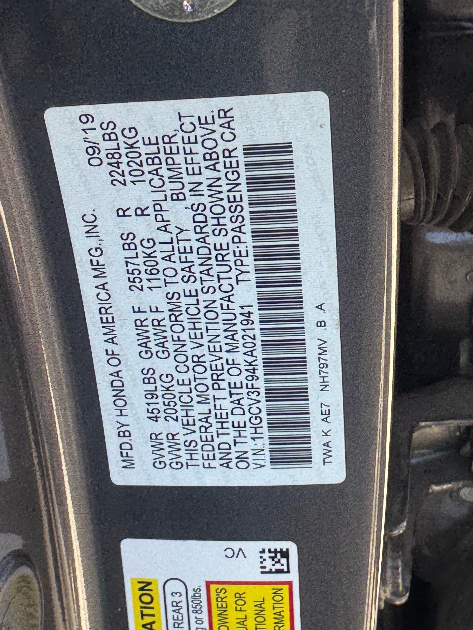 Used 2019 Honda Accord Touring image 31