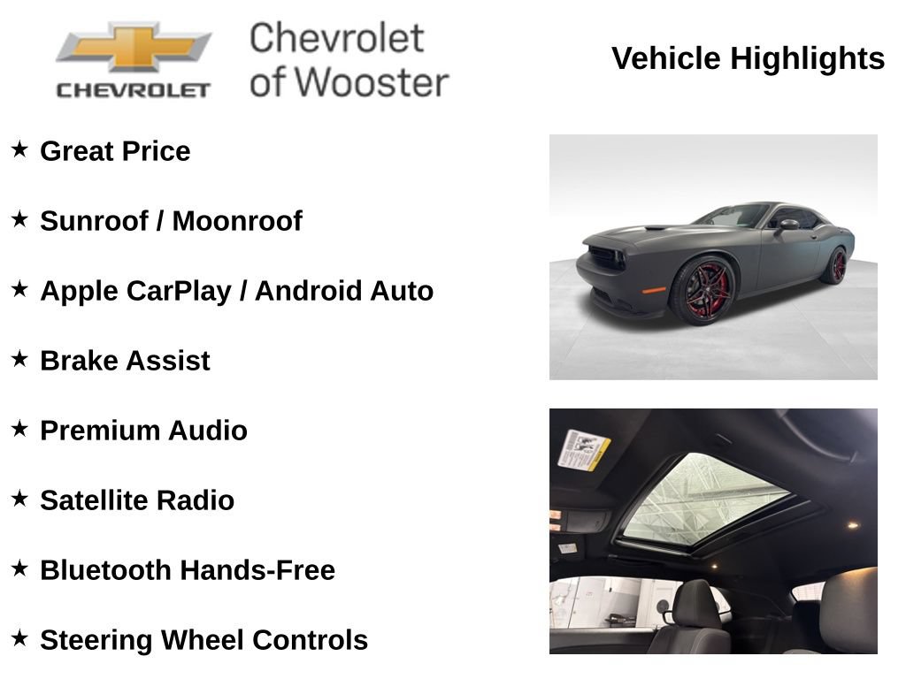 Used 2018 Dodge Challenger R/T w/ Blacktop Package RWD image 2