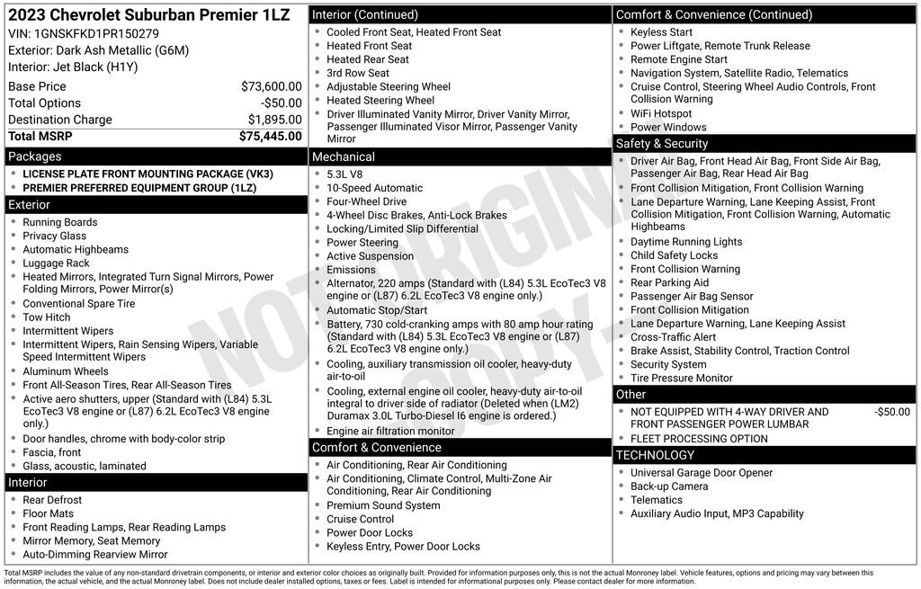 Used 2023 Chevrolet Suburban Premier AWD/4WD image 5