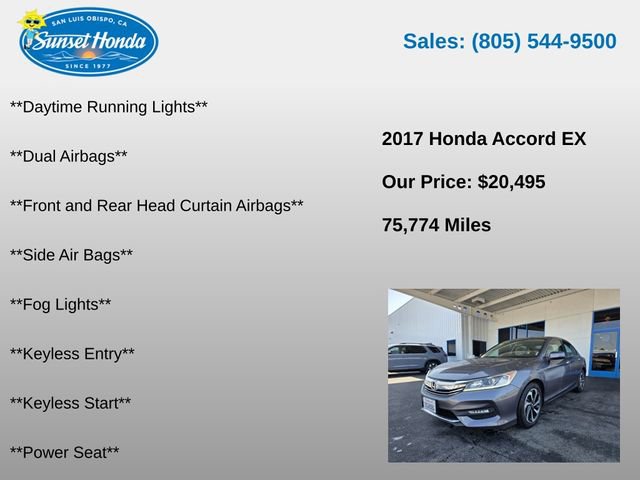 Used 2017 Honda Accord EX image 6