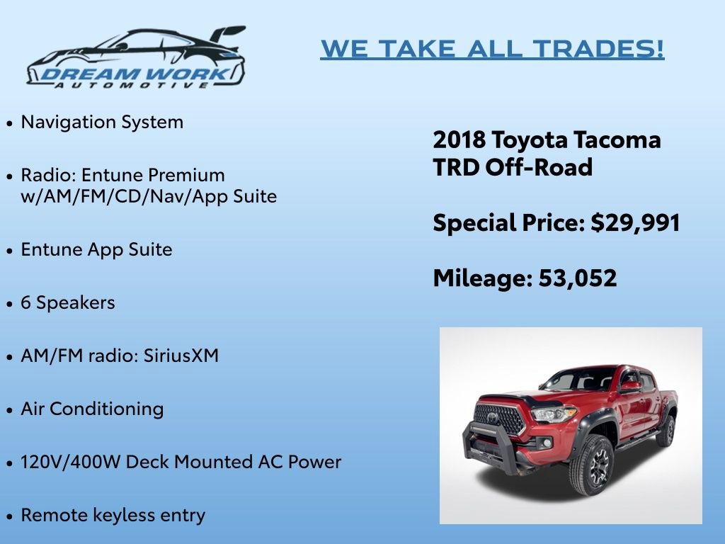 Used 2018 Toyota Tacoma TRD Off-Road image 2