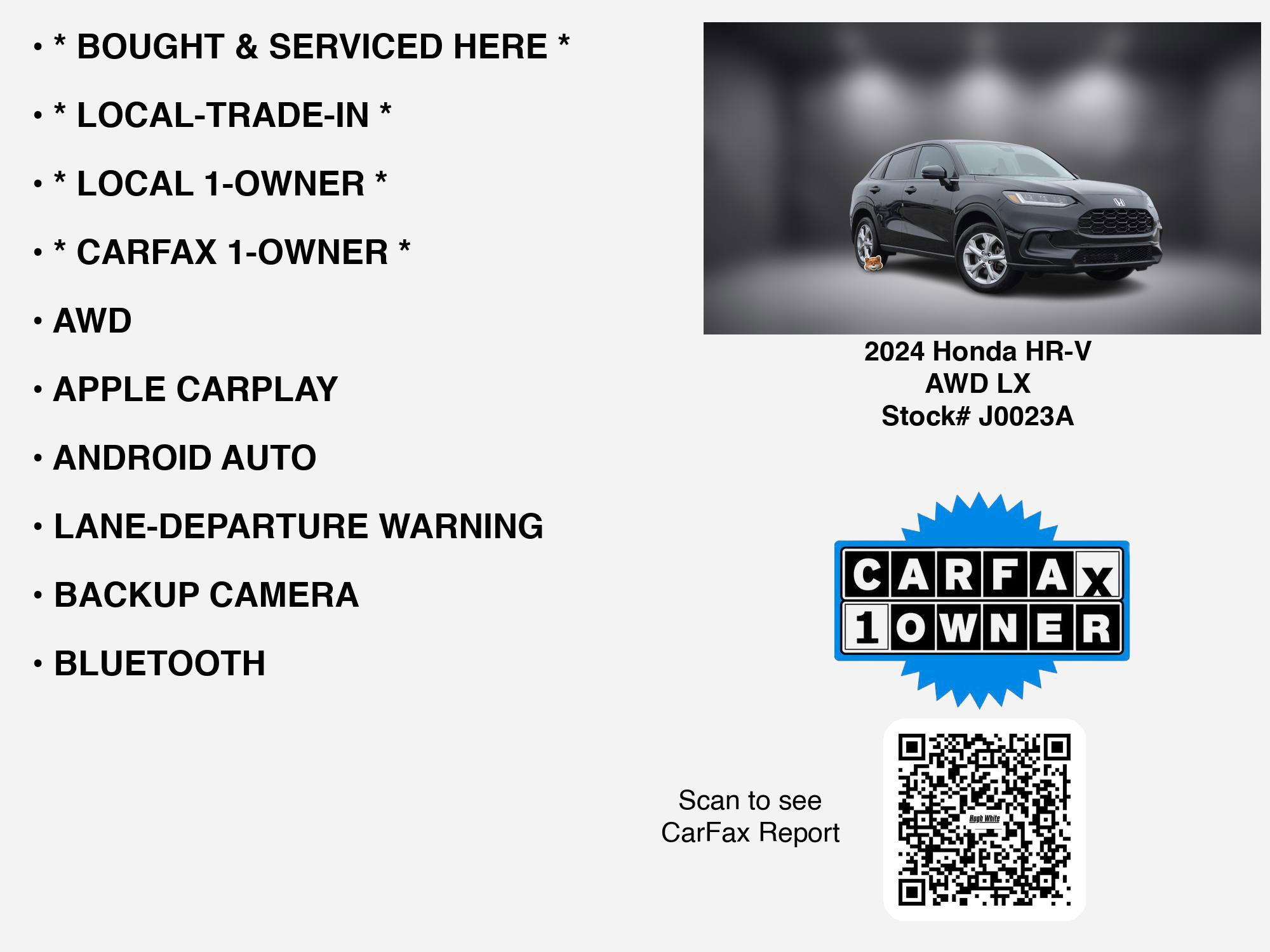 Used 2024 Honda HR-V LX image 7