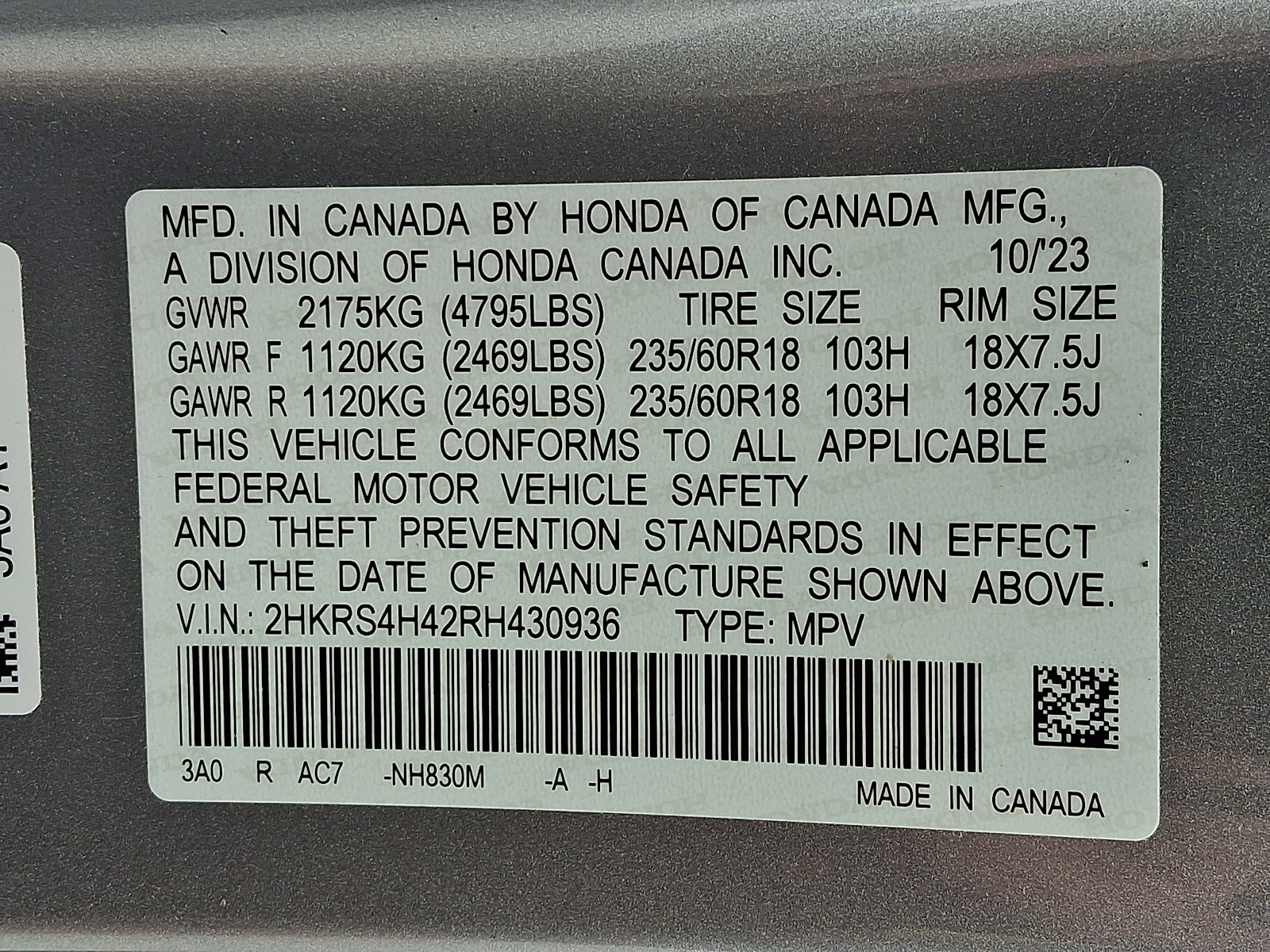 Certified 2024 Honda CR-V EX image 28