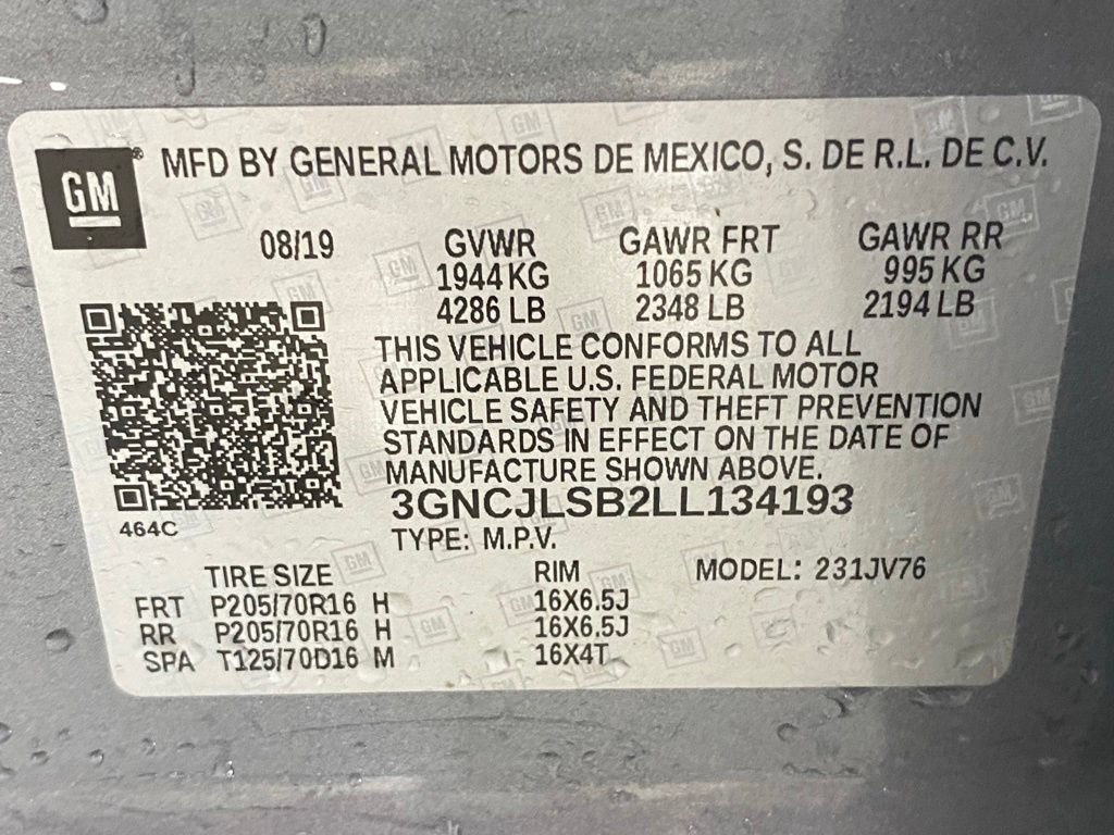 Used 2020 Chevrolet Trax LT FWD image 16