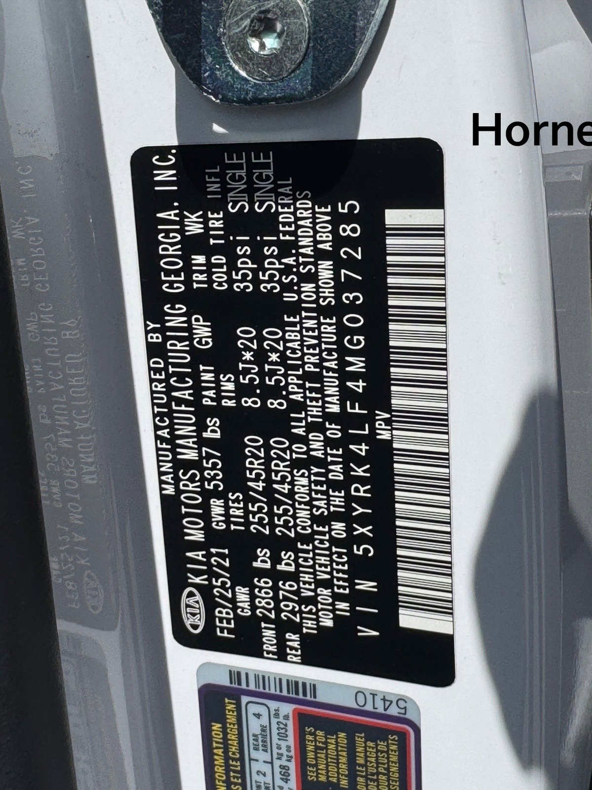 Used 2021 Kia Sorento SX image 30