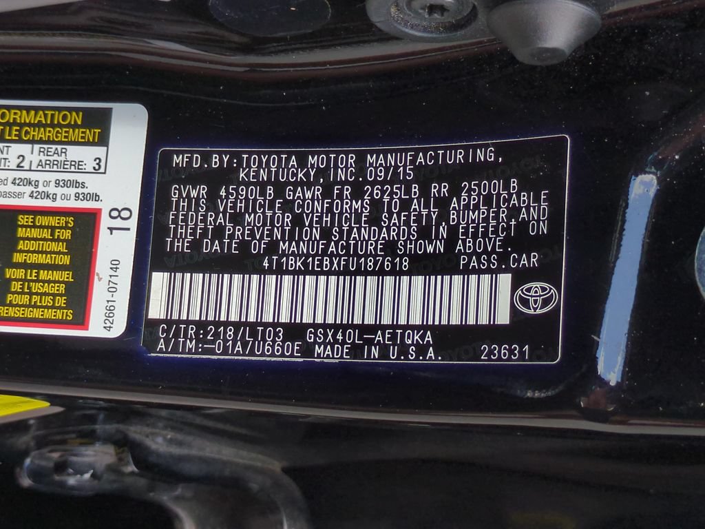 Used 2015 Toyota Avalon XLE Touring FWD image 24
