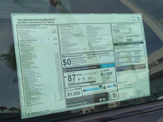 New 2026 BMW i7 xDrive60 w/ M Sport Package RWD image 18
