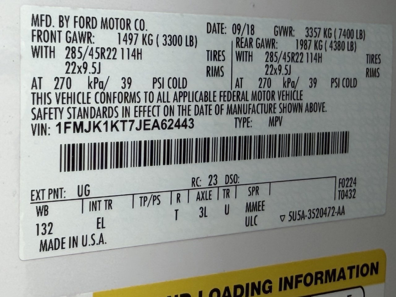 Used 2018 Ford Expedition Max Limited w/ Equipment Group 302A RWD image 33