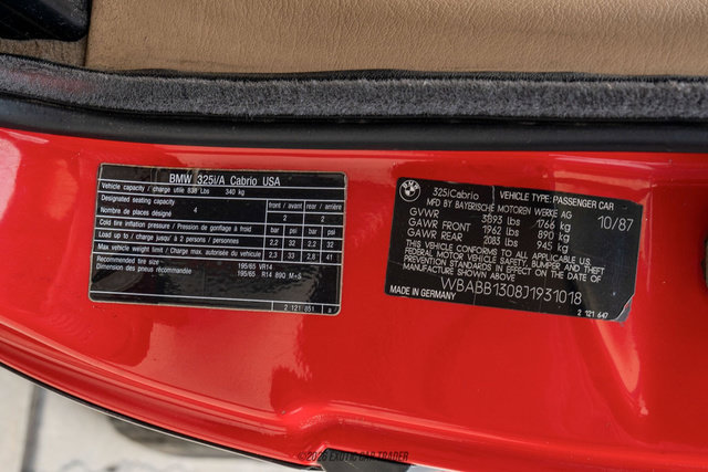 Used 1988 BMW 325i Convertible RWD image 82