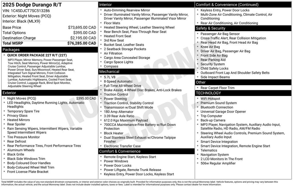 Used 2025 Dodge Durango R/T AWD/4WD image 46