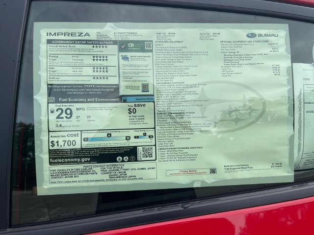 New 2026 Subaru Impreza 2.0i Sport AWD/4WD image 18