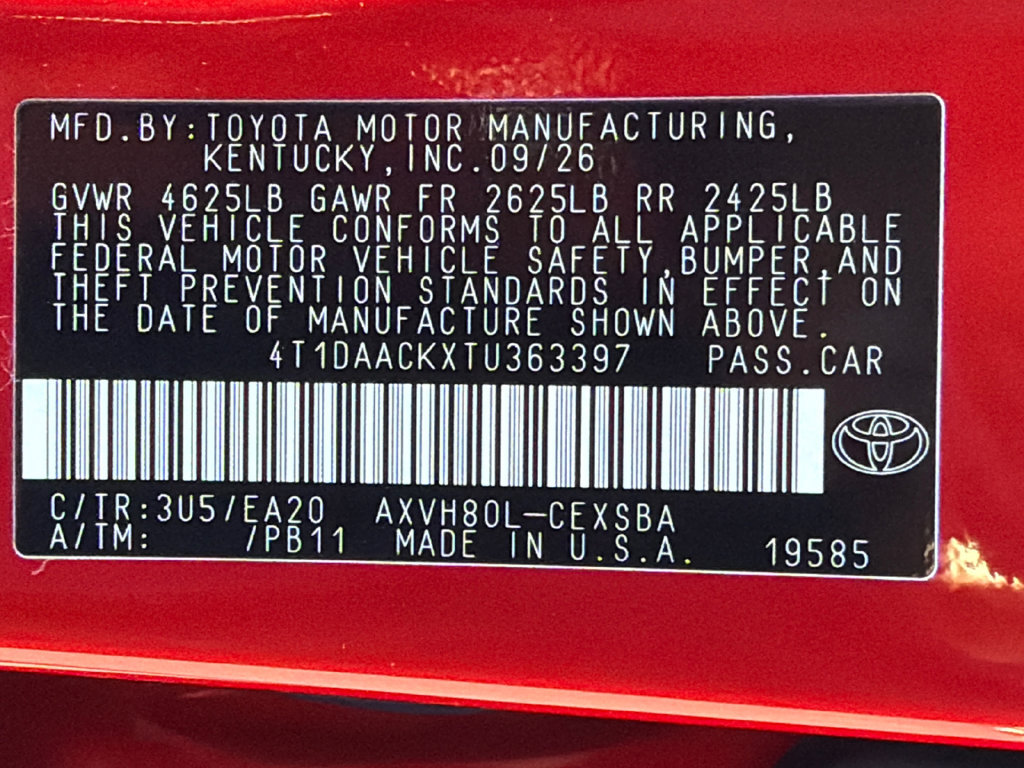 New 2026 Toyota Camry SE FWD image 37
