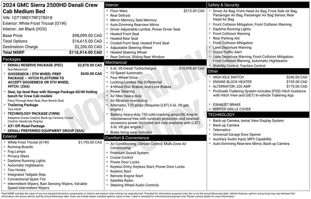 Used 2024 GMC Sierra 2500 Denali w/ Denali Reserve Package AWD/4WD image 4