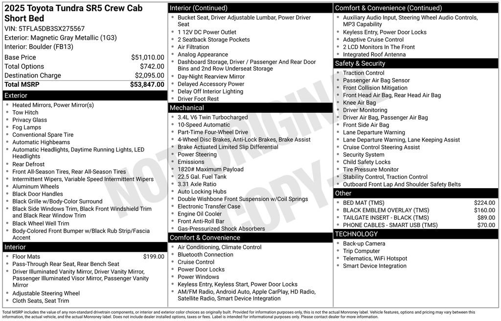 Used 2025 Toyota Tundra SR5 AWD/4WD image 26