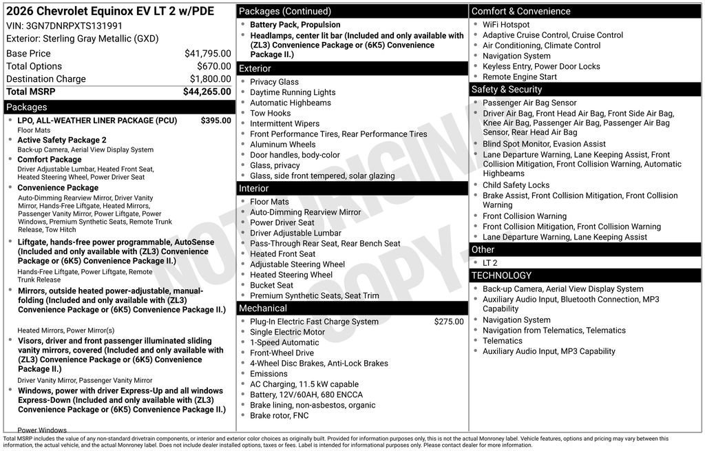 New 2026 Chevrolet Equinox EV LT FWD image 10