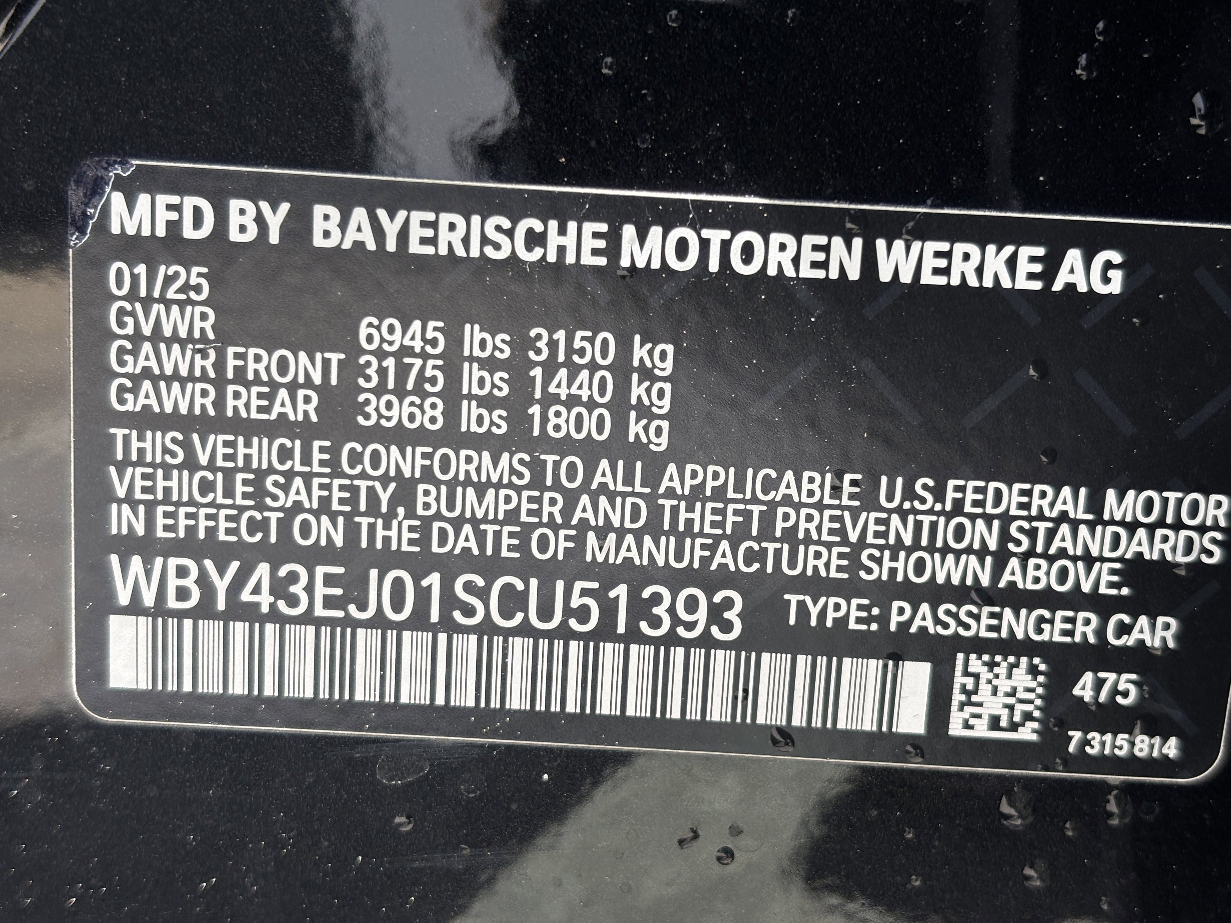Used 2025 BMW i7 eDrive50 w/ M Sport Package RWD image 34