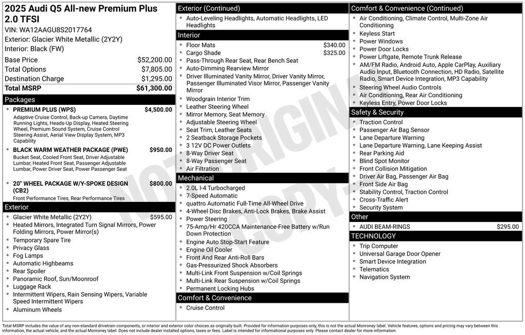 Used 2025 Audi Q5 Premium Plus w/ Premium Plus image 2