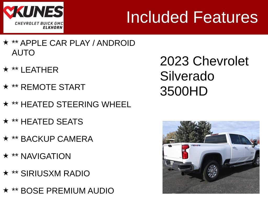 Used 2023 Chevrolet Silverado 3500 LTZ AWD/4WD image 2