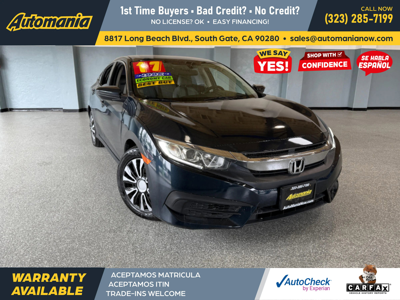 Used 2017 Honda Civic LX