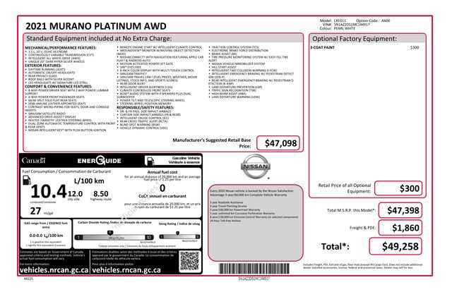 Used 2021 Nissan Murano Platinum image 6