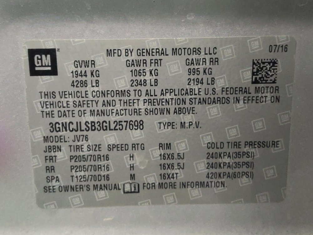 Used 2016 Chevrolet Trax LT w/ LT Convenience Package FWD image 33